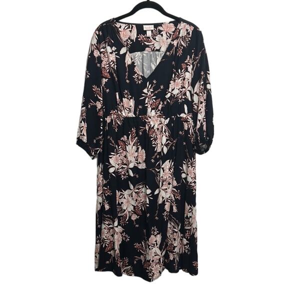 Ingrid and Isabel Floral Maternity Dress Women's size large - Picture 1 of 5